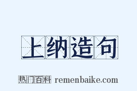 上纳造句是什么意思的图片